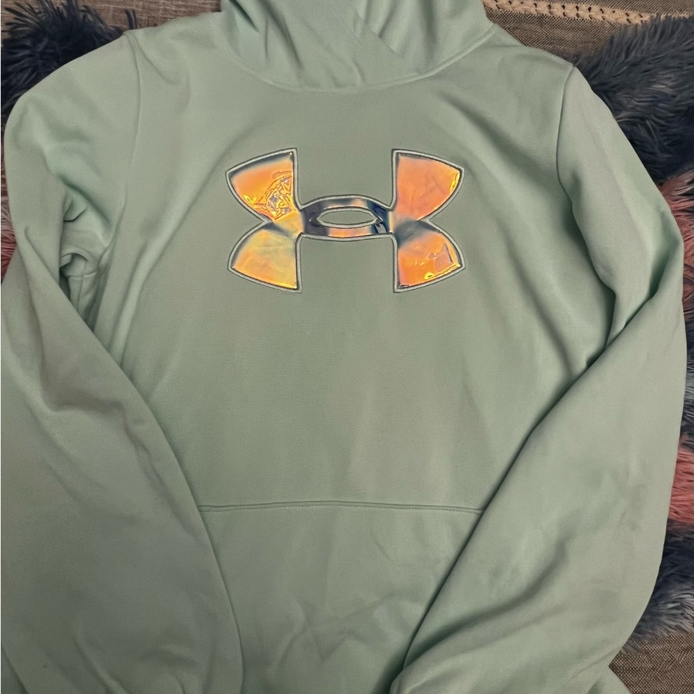 Under Armour Mint Green Sweatshirt size YXL SAlE